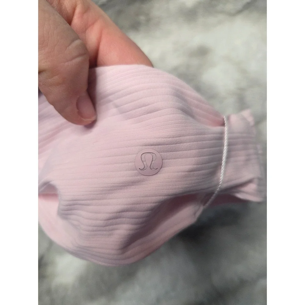 Lululemon Ribbed Nulu Twist-Front Headband Strawberry Milkshake